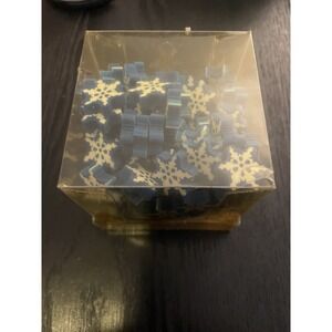 Vtg Mini Snowflake Holiday Christmas Rubber Pencil Eraser Lot Of 144 Sealed